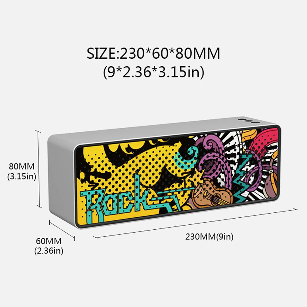 Беспроводная Bluetooth Колонка Портативная колонка стерео Бас Встроенный 2000 mah