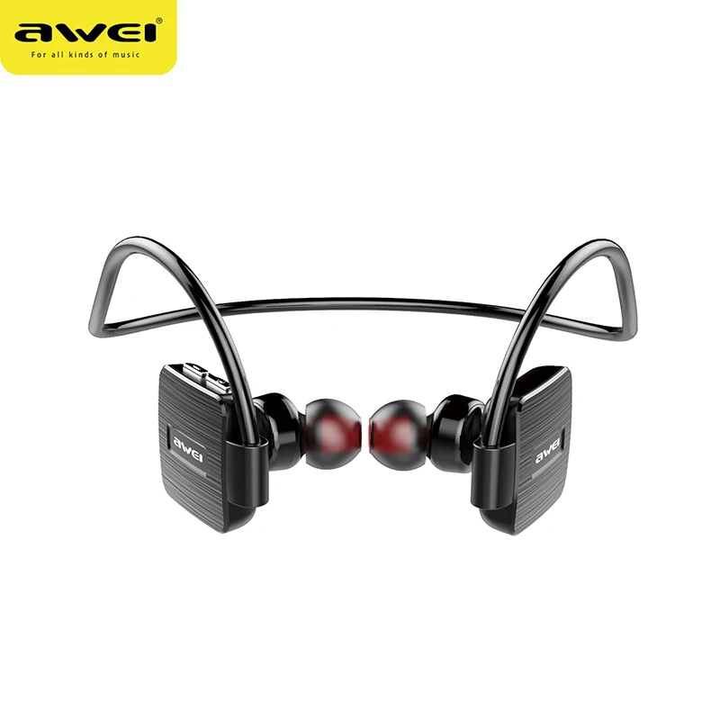 AWEI A848BL беспроводные Bluetooth наушники с микрофоном 3D стерео водонепроницаемая Спортивная гарнитура наушники для телефонов