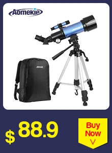 AOMEKIE 25-75X70 Зрительная труба Zoom со штативом и универсальным держателем смартфона HD для наблюдения за птицами охотничий монокулярный телескоп