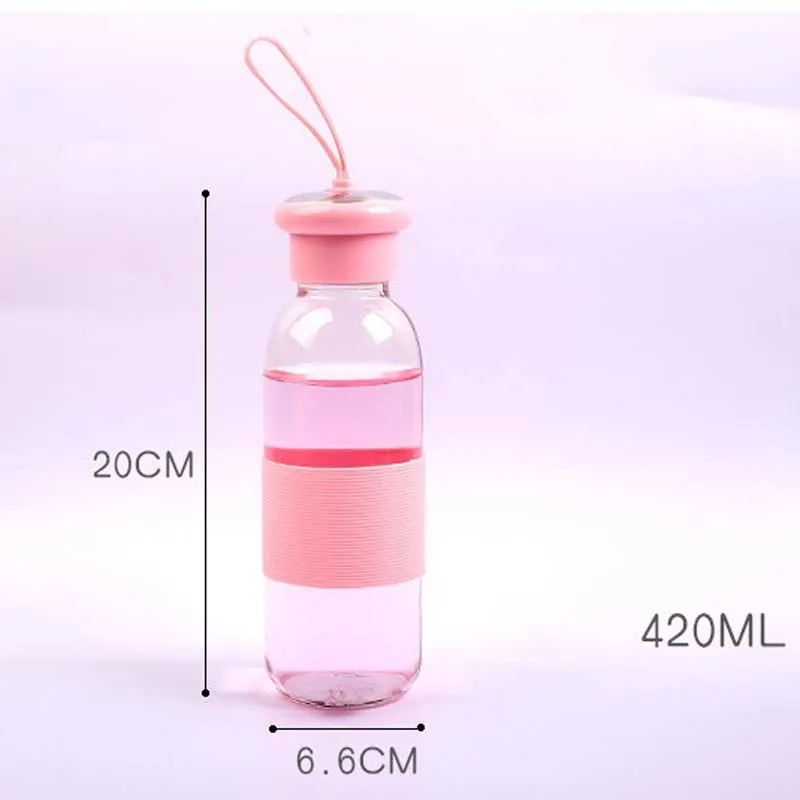 Бутылка для воды My Glass 420 мл прозрачная Спортивная термостойкая Герметичная сока