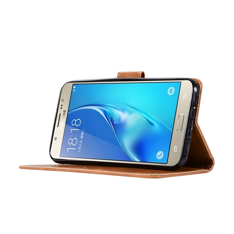 Чехол для Samsung Galaxy J7 роскошный мягкий чехол из ТПУ и кожи флип 2015 J700 J700F Etui