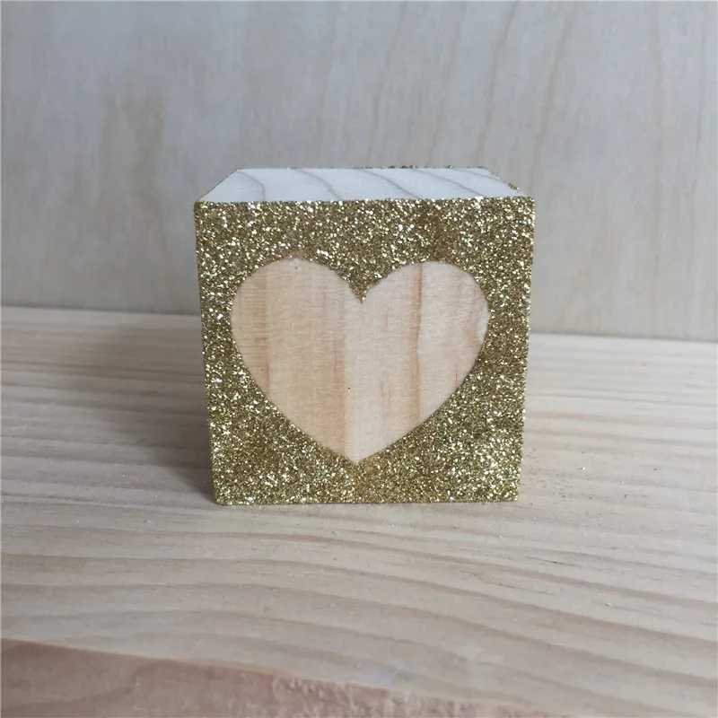 Gold Heart Скандинавские звезды облако сердце деревянные строительные блоки орнамент для детей игрушки Детская комната украшения реквизит для фотосессии натуральные ремесленные подарки - Цвет: Gold Heart