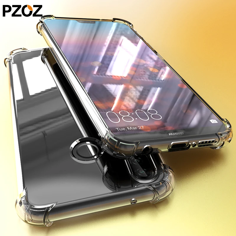 Чехол PZOZ для huawei mate 20 lite p20 pro роскошный Силиконовый противоударный прозрачный