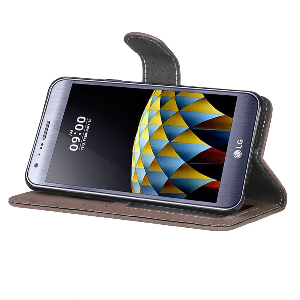 Luxury Matte Leather For LG X Cam Case Cover Wallet K580 5.2&quot Flip Protective Phone Back Skin | Мобильные телефоны и