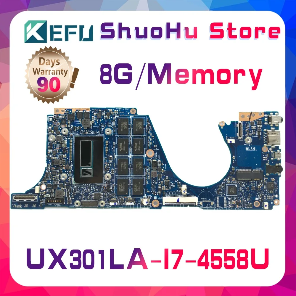

KEFU для ASUS Zenbook UX301LA UX301L UX301LAA UX301 I7CPU память 8 ГБ материнская плата для ноутбука протестирована 100% рабочая оригинальная материнская плата