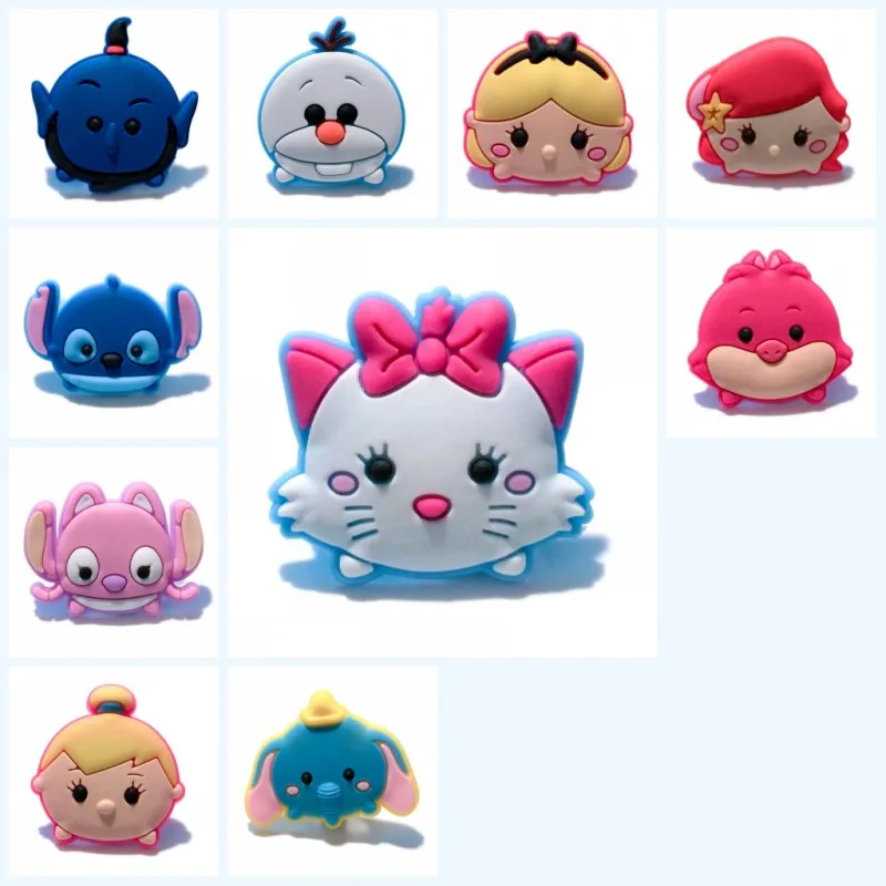 10 шт./лот, аксессуары для обуви из ПВХ, tsum, tsum, Тролли, Уличная обувь кунжута, очаровательные туфли с зажимом для обуви, croc, подвески jibz для детей, вечерние, маленький подарок