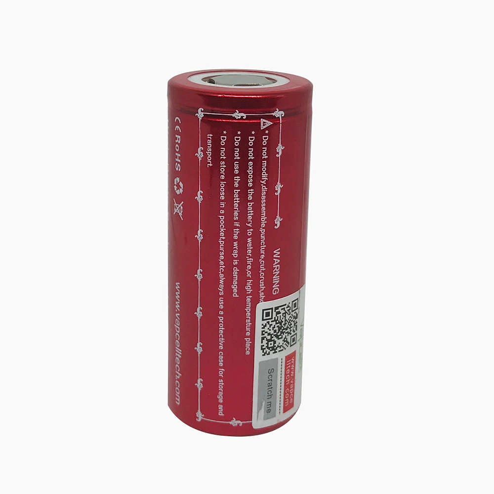 2 шт. Новый Vapcell 26650 5500 мАч 20A литий-ионная батарея 3 7 в перезаряжаемая для