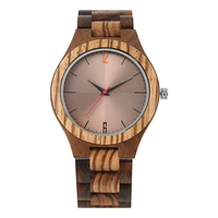 mens wooden wristwatches wooden quartz watches lightweight handmade ebony wood reflective surface