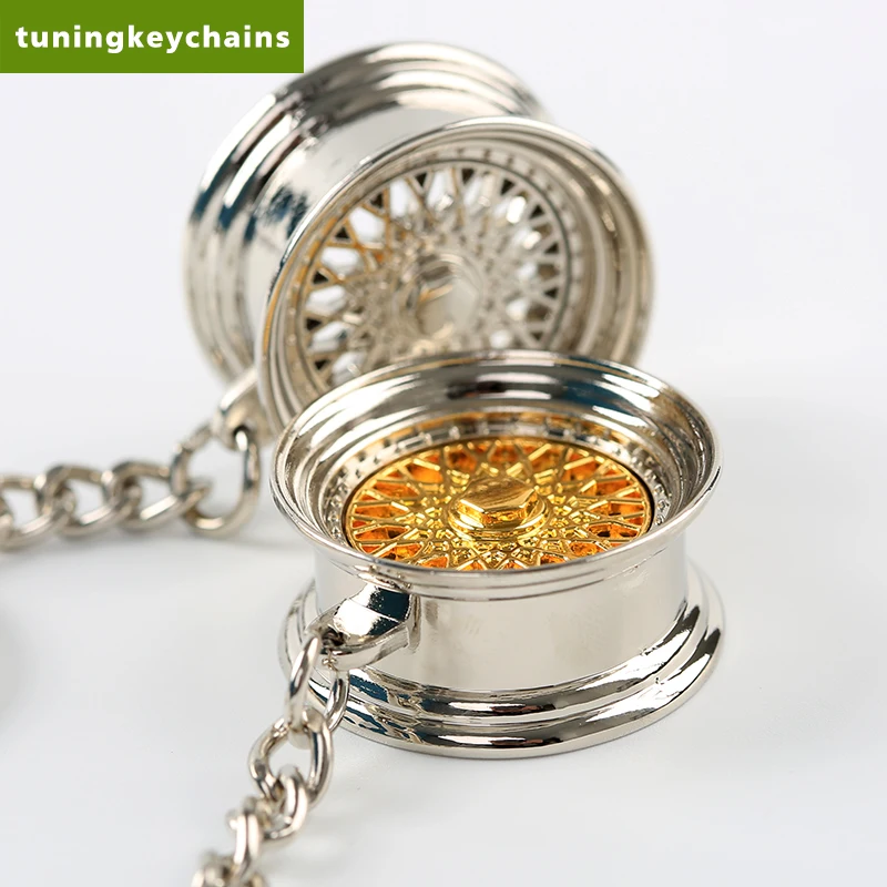 Набор 10 шт. мини брелок для тюнинга обода колеса ключей JDM Hellaflush из цинкового