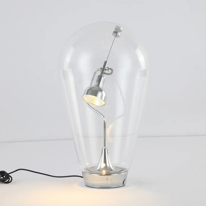 Минималистичные креативные стеклянные настольные лампы в скандинавском стиле