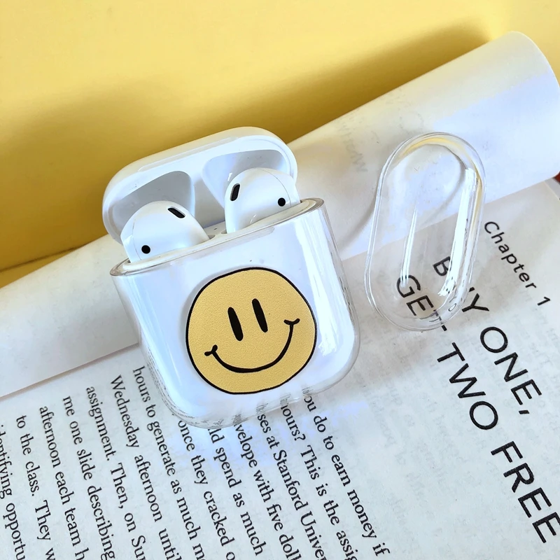Чехол для Apple Airpod, милая Беспроводная bluetooth-гарнитура для Airpods, 1:1, аксессуары, Прозрачная Жесткая защита, Etui