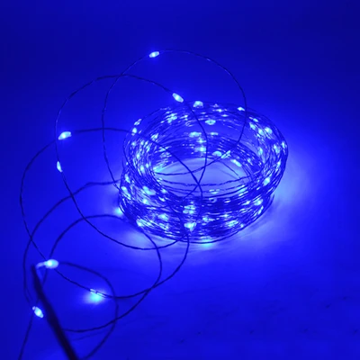 Blue 10 м 20 м 30 м 50 м медный провод светодиодный гирлянда сказочные огни Рождественские гирлянды вечерние свадебные украшения светодиодный свет внутри/снаружи - Испускаемый цвет: Blue