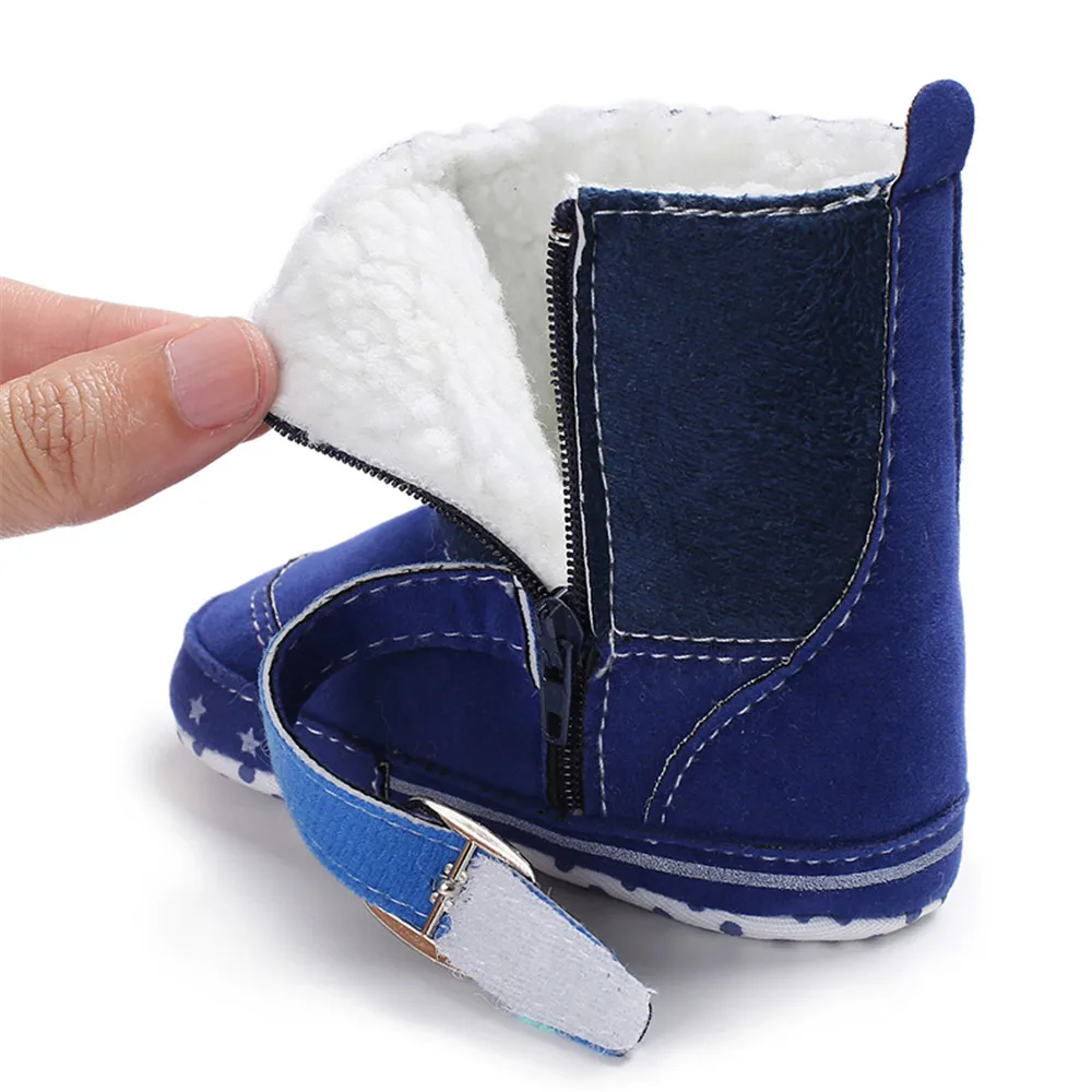 Противоскользящие ботиночки 1 пара зимние сапоги для новорожденных теплые