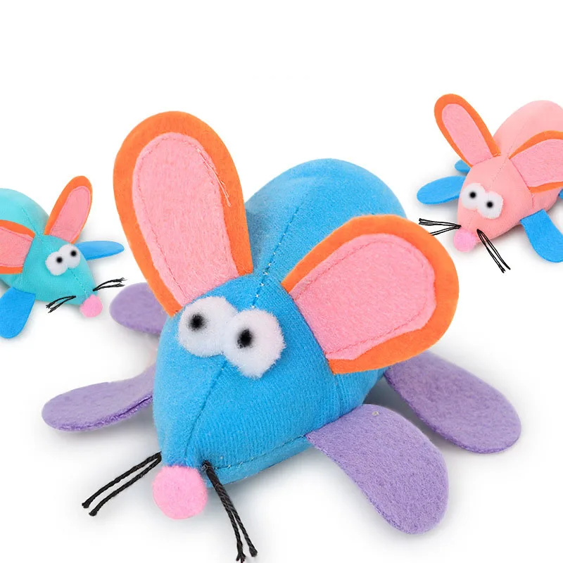 Игрушки для кошек креативный Забавный Заводной пружины игрушечная плюшевая мышь