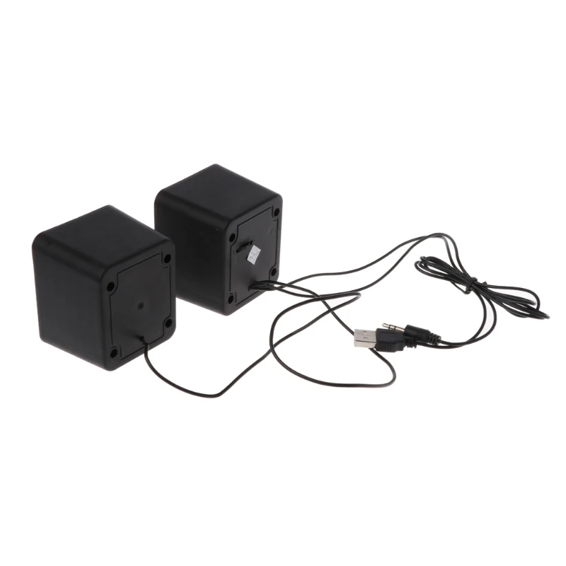2 шт новые проводные мини компьютерные колонки светодиодный USB 2,0 PC динамик s для ноутбука настольного телефона Мощный обновленный мультимедийный динамик