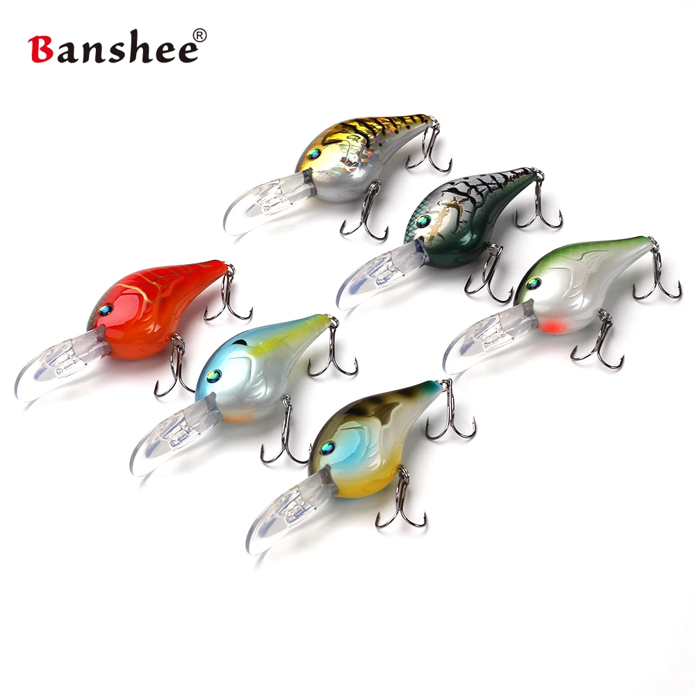 Banshee 6 шт./лот 75 мм 24 г VC02 рыболовная жесткая приманка Chub круглая Щука Walleye Bass