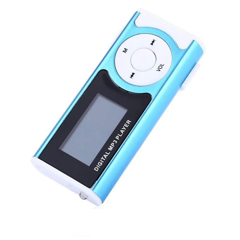 Популярный мини MP3 плеер с ЖК экраном и зажимами Micro SD на 8 ГБ спортивный
