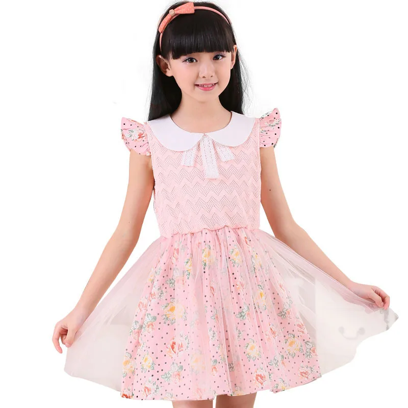 2015 Korean children's clothing children dress Girls summer Dress large hollow princess cotton | Детская одежда и обувь