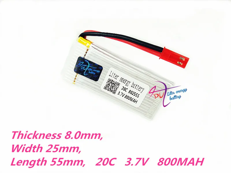 JSE-2P 802555 3 7 V 800mah lipo батарея TK110HW JJRC H12C H12W JXD 509W 509G RC Дрон Квадрокоптер части |