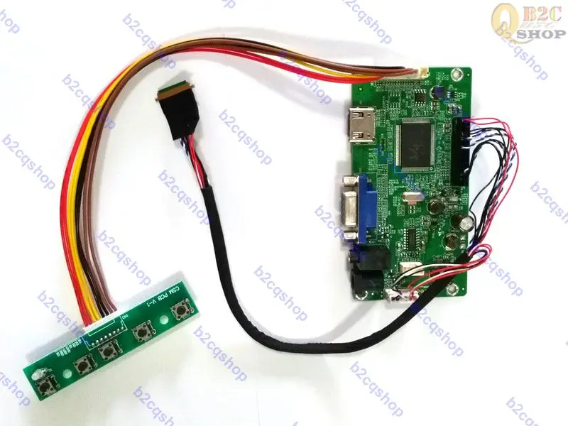 HDMI VGA ЖК контроллер плата монитора EDP светодиодный драйвер комплект для N156BGE E42
