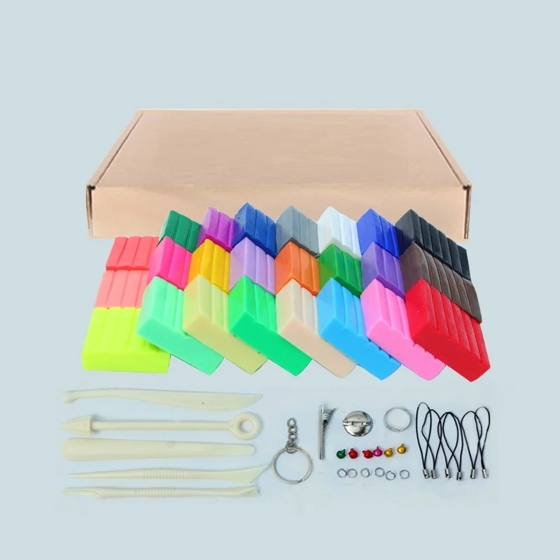 24 Цвета печь запекаемая Полимерная глина DIY мягкий пластилин набор с