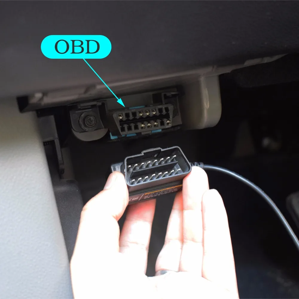 Кабель-преобразователь XCGaoon OBD 16-контактный автомобильный DC-DC с USB-портом и