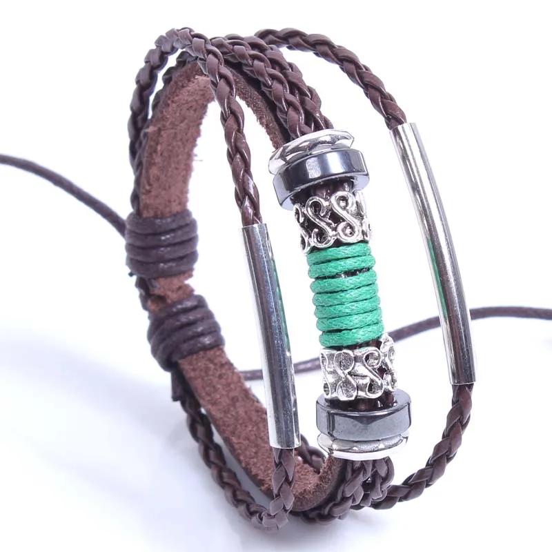 Новинка прямые продажи мужской браслет регулируемый ручная работа плетеный