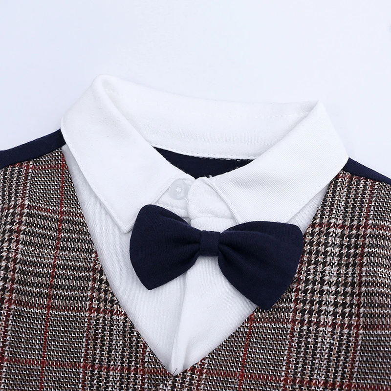 Комбинезоны для маленьких джентльменов сезон весна-осень Roupas мальчиков Одежда