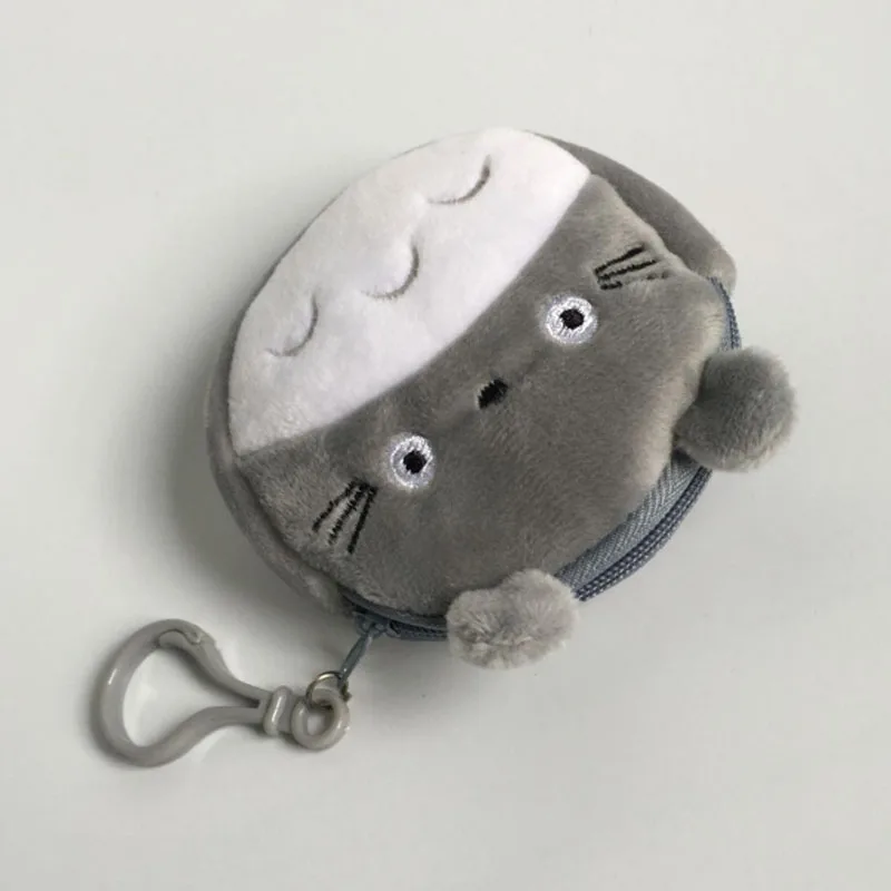 Новый мини кошелек Totoro 8 см с плюшевым крючком для ключей практичная сумка монет