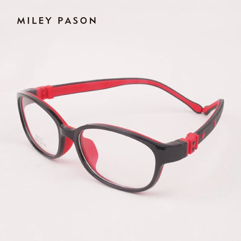 Детские пластиковые ультралегкие гибкие очки TR90 детские из мягкого силикагеля с