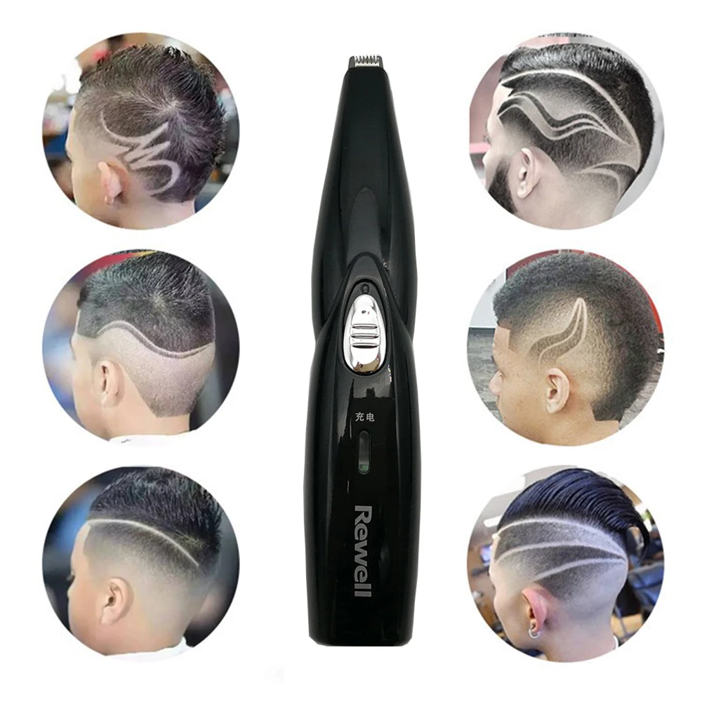 Перезаряжаемые волос TrimmerHair Clipper Парикмахерские ножницы резные вырезка