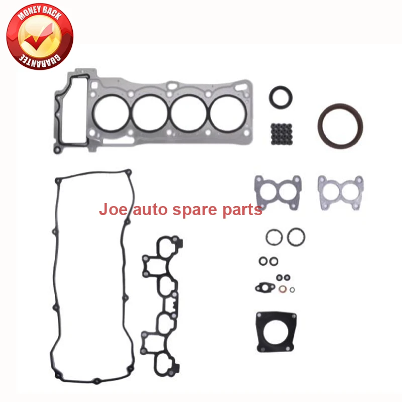 Полный комплект прокладок двигателя QG16 QG16DE для Nissan Sunny NEO N16 Primera P12 Sentra Scala Almera 1.6L