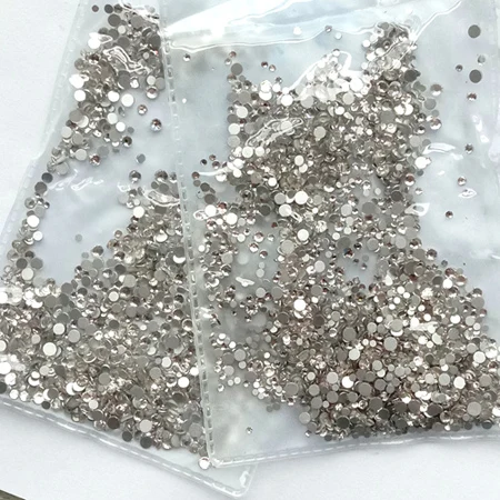 1.5-3.2mm Clear Стеклянные стразы для ногтей с плоской задней поверхностью, разноцветные размеры, SS4-SS16, украшения для ногтей, камни, блестящие драгоценные камни, аксессуары для маникюра, 1728 шт - Color: 1.5-3.2mm Clear