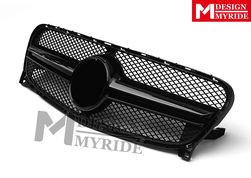 Подходит для MercedesMB X156 GLA Sport grill ABS Black без знака GLA-Class GLA200 GLA220 GLA250 GLA45 look grills 2014-16 |