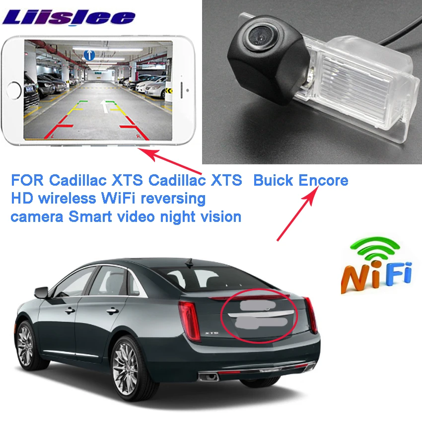 LiisLee Новая беспроводная hd камера заднего вида для cadillac xts buick encore OPEL Mokka CCD + HD|Камеры