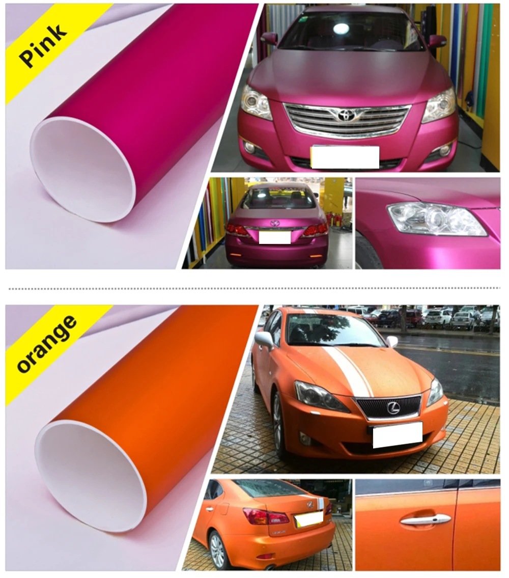 new arrival 1.52x20m Matte Chrome Film high quality car body film with air bubble free decorative chrome film. | Автомобили и