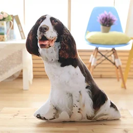 Cocker Spaniel Собаки в форме домашних животных плюшевые подушки фаршированные Декор Подушка Диван стул Шарпей овчарка Собака харье пятнистая собака золотой ретривер друзья - Цвет: Cocker Spaniel