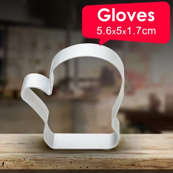2pcs Gloves 2 шт 3D Бисквитное печенье Mluminium сплав Sugarcraft торт десерт выпечка резаки плесень помадка печенья плесень инструменты(27 типов - Цвет: 2pcs Gloves