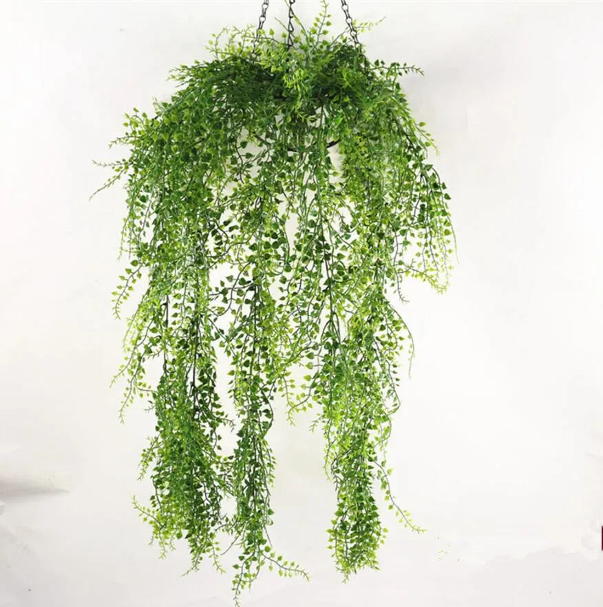 

120cm Artificial Hanging Apple Leaf Vine Ivy Garland For Plant Wall Background Wedding Home Hotal Office Bar Decorative