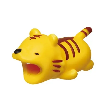 Tiger Кабель укус Cable Buddies Protector Animal Puppy Cable For Iphone Morsure Dropshipping - Цвет: Tiger