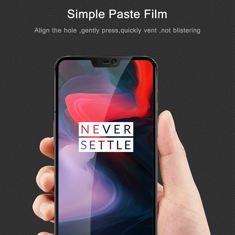 Soultz 2.5D Закаленное стекло для Oneplus 6 полное покрытие 9 H защитная пленка