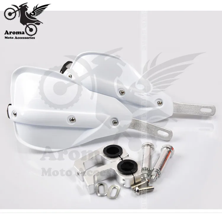 

white Universal ATV Motorcycle Handguards Hand Guards Protectors Motorbike 7/8'' 22mm for yamaha moto suzuki honda kawasaki part