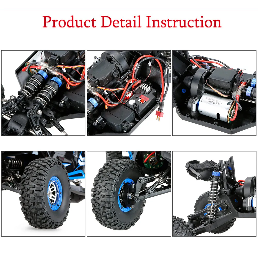Wltoys оригинальный 10428 B 1:10 RC Автомобиль 2 4G 2CH 4WD 30 км/ч Электрический матовый