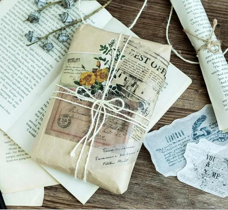 60 шт. винтажные штампы декоративные этикетки наклейки фоторамки Декор реквизиты