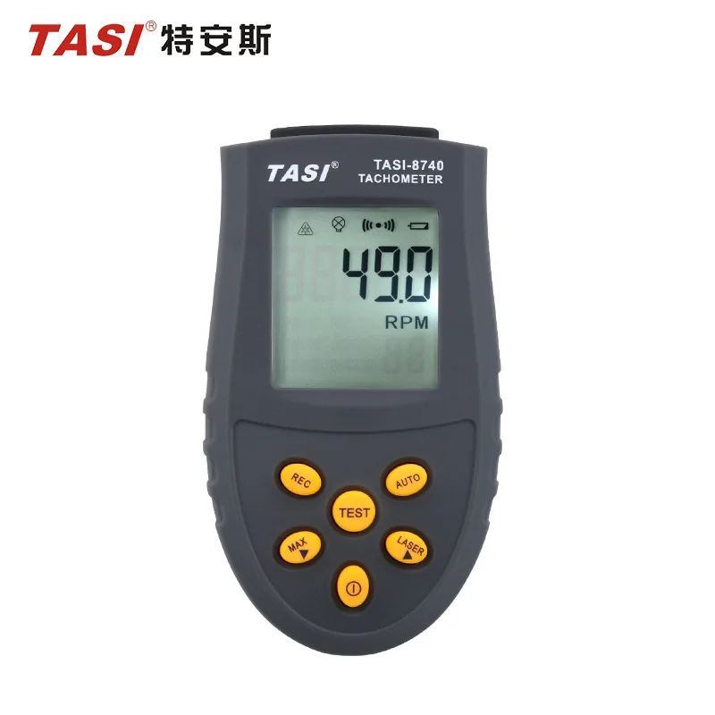 TASI-8740 Бесконтактный тахометр 2,5~ 99999 ОБ/мин Диапазон оптический тахометр для двигателя ЧПУ лазерный станок для скорость тестер