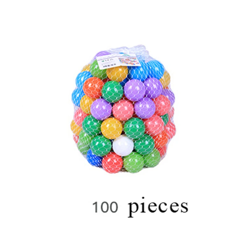 100pcs Balls 1 комплект детская палатка для детей домик мяч яма ребенок ползает Игровая палатка детский бассейн для игры в мяч океан мяч держатель набор Outoor игрушки - Цвет: 100pcs Balls
