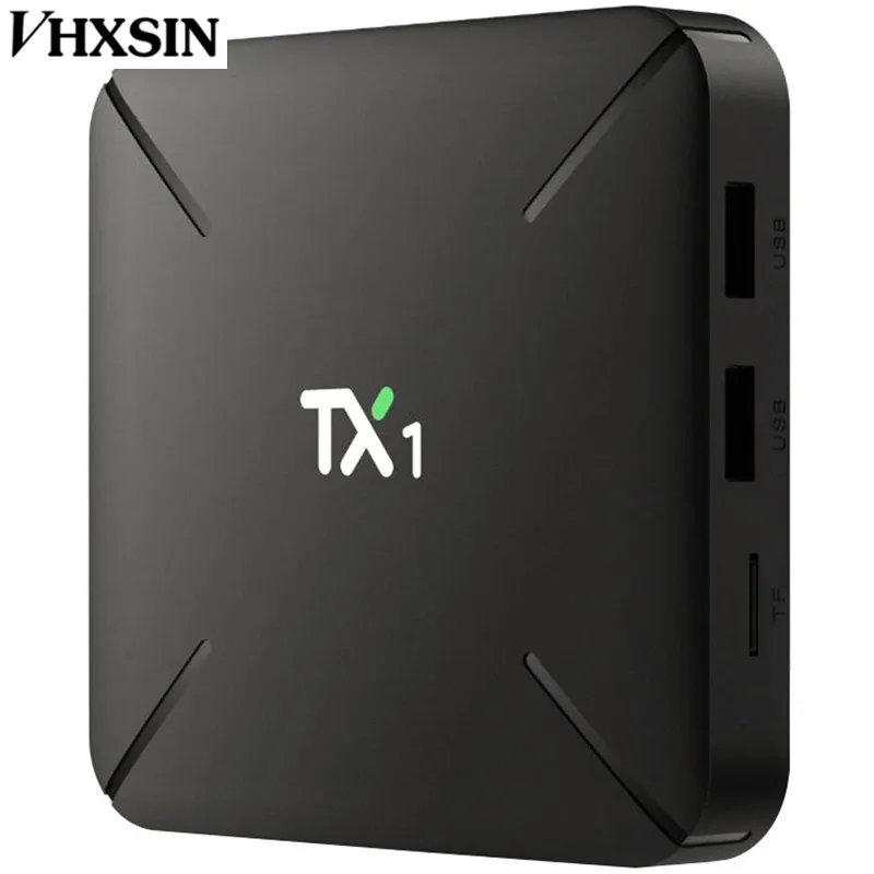 VHXSIN 5 шт./лот TX1 Android 7 1 Tv Box 1G/8G Quad Core allwinner h3 cable tv set top box | Электроника
