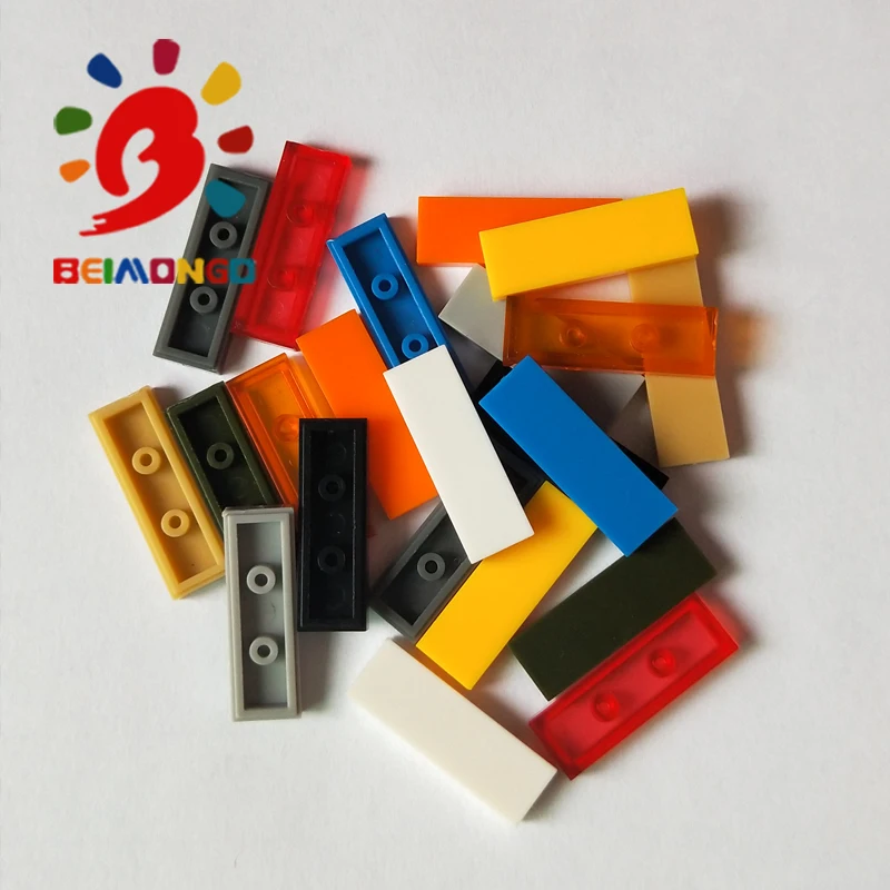 Бесплатная доставка! BEIMONGO блоки плоская плитка 1x3 строительные 200 шт