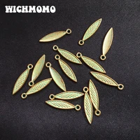 30pcsbag 25mm retro patina plated zinc alloy green oval shape charms pendants for diy jewelry accessories pj011