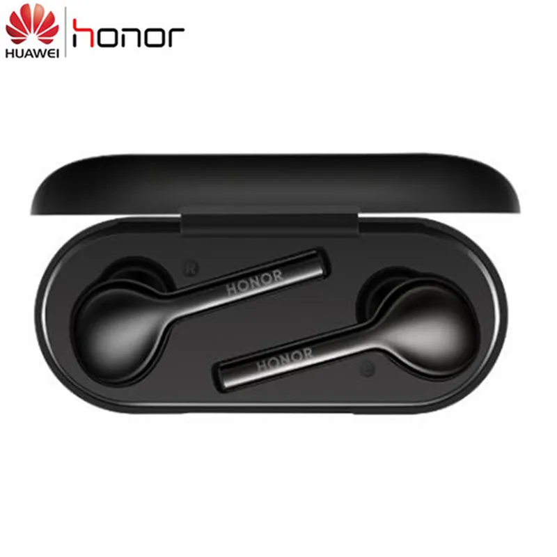 black Huawei Honor FlyPods Молодежная версия TWS беспроводные Bluetooth наушники с микрофоном Музыка Спорт Мода сенсорная гарнитура Handfree - Цвет: black